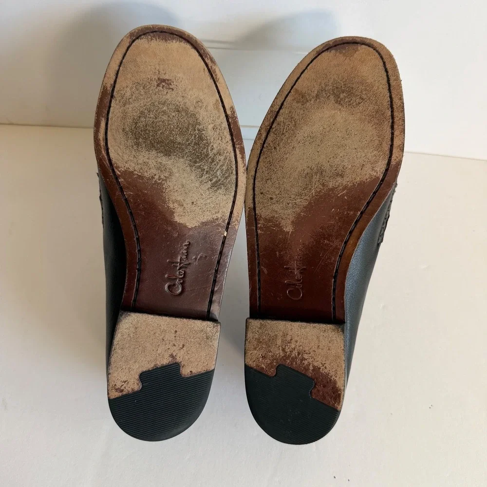 Cole Haan Tassel Loafers 10.5 Black Brown Leather‎ Dress Shoes Preppy Office